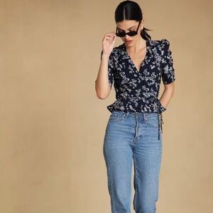 Rouje Dita Top in Marine